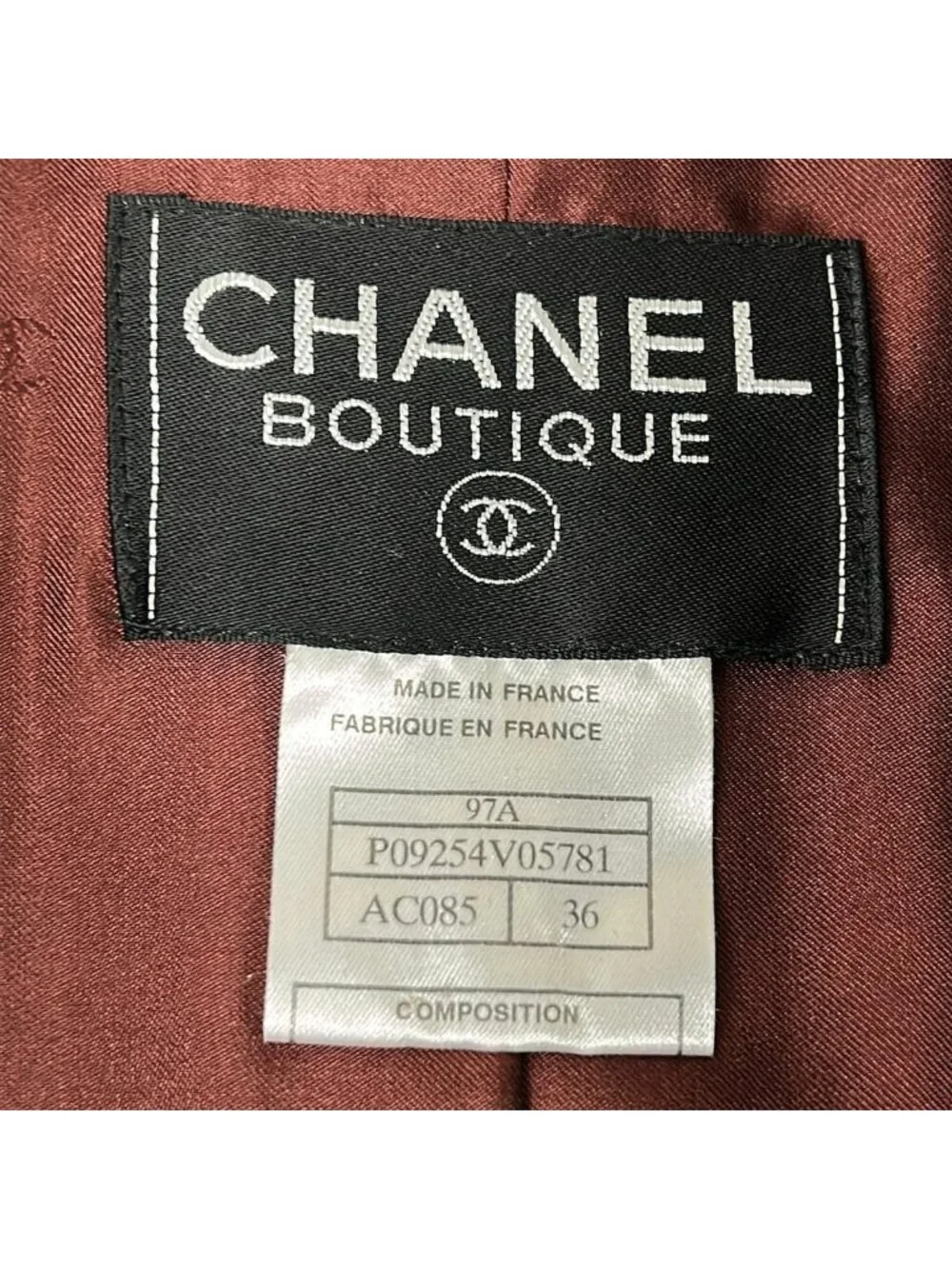 Chanel Coat 36 S Dark Brown Long Sleeve Winter Wool